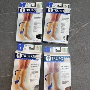 Below Knee Stockings - Beige